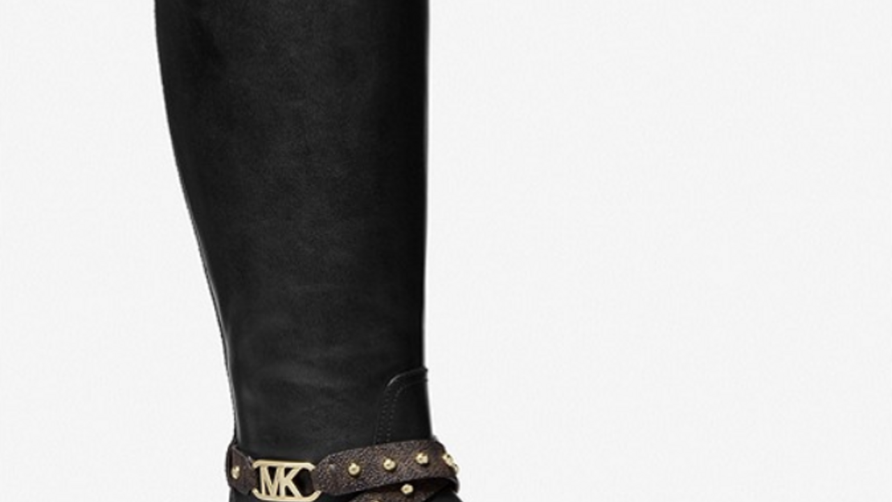 Michael kors boots black clearance friday sale